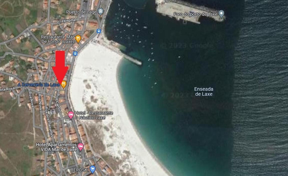 Apartamento En Playa De Laxe Exterior foto